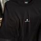 Kömür Schwarzes Bio-Baumwolle Boxy T-Shirt „yabancı ve almancı“