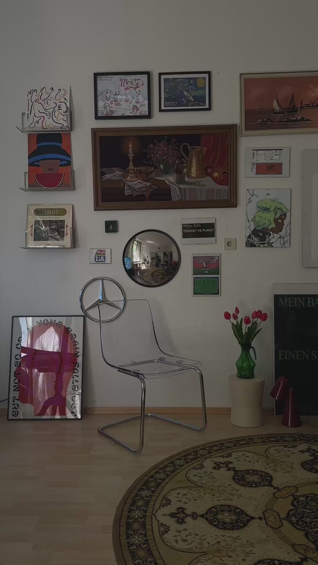 Kömür Schwarzes Bio-Baumwolle Boxy T-Shirt „yabancı ve almancı“